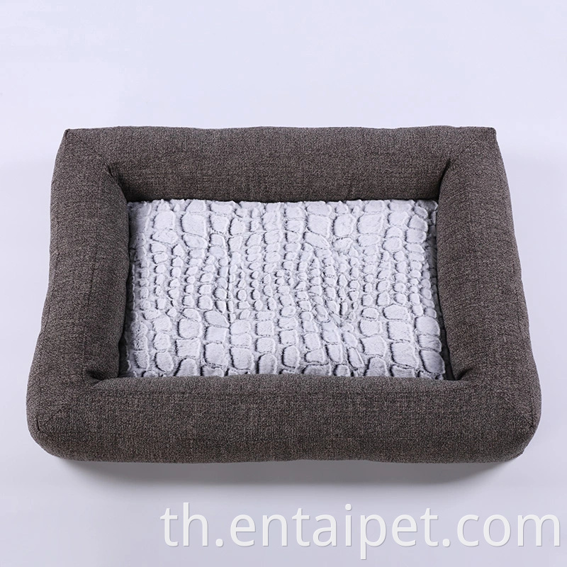 ผ้า Chenille ผลิตภัณฑ์สัตว์เลี้ยงที่ไม่ซ้ำกันขายส่งเตียงสัตว์เลี้ยงนุ่มหรูหรา